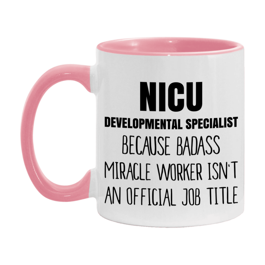 Nicu Developmental Specialist Gifts, 11Oz Or 15Oz Ceramic Coffee Cup, Double-Sided Coffee Mug