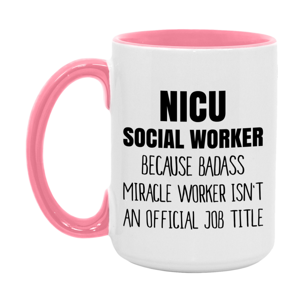 Nicu Social Worker Gifts, 11Oz Or 15Oz Ceramic Coffee Cup, Double-Sided Coffee Mug