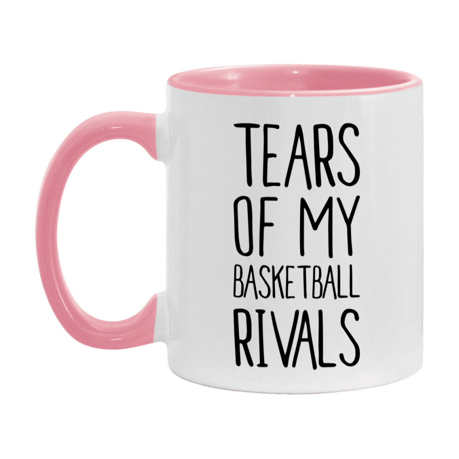 Funny Basketball Mug, Tears Of My Basketball Rivals, 11Oz Or 15Oz Coffee Cup
