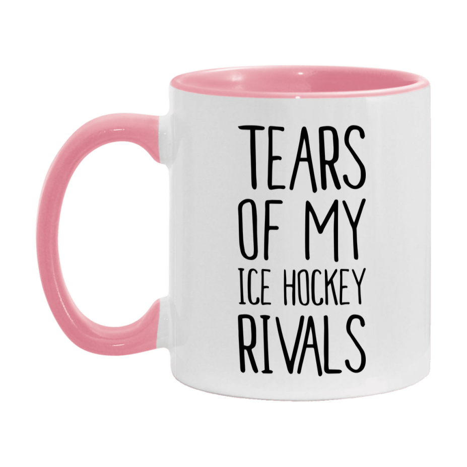 Funny Ice Hockey Mug, Tears Of My Ice Hockey Rivals, 11Oz Or 15Oz Coffee Cup
