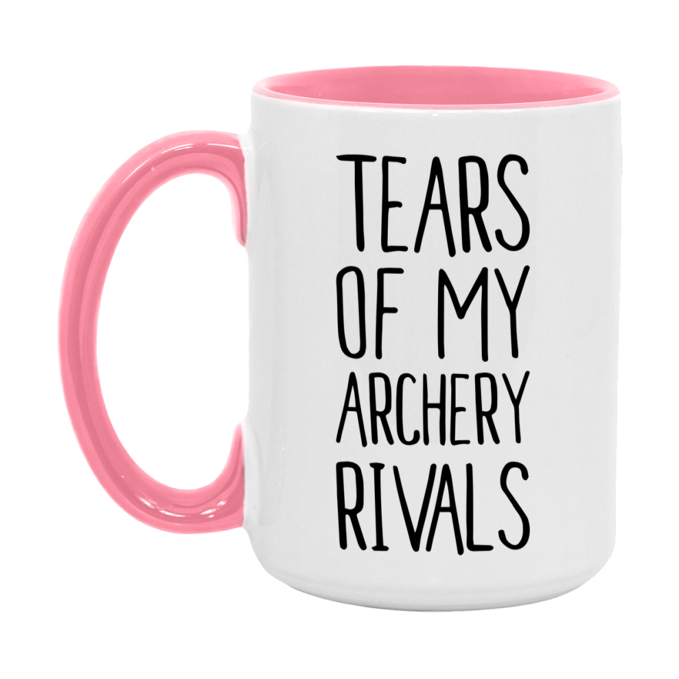 Funny Archery Mug, Tears Of My Archery Rivals, 11Oz Or 15Oz Coffee Cup