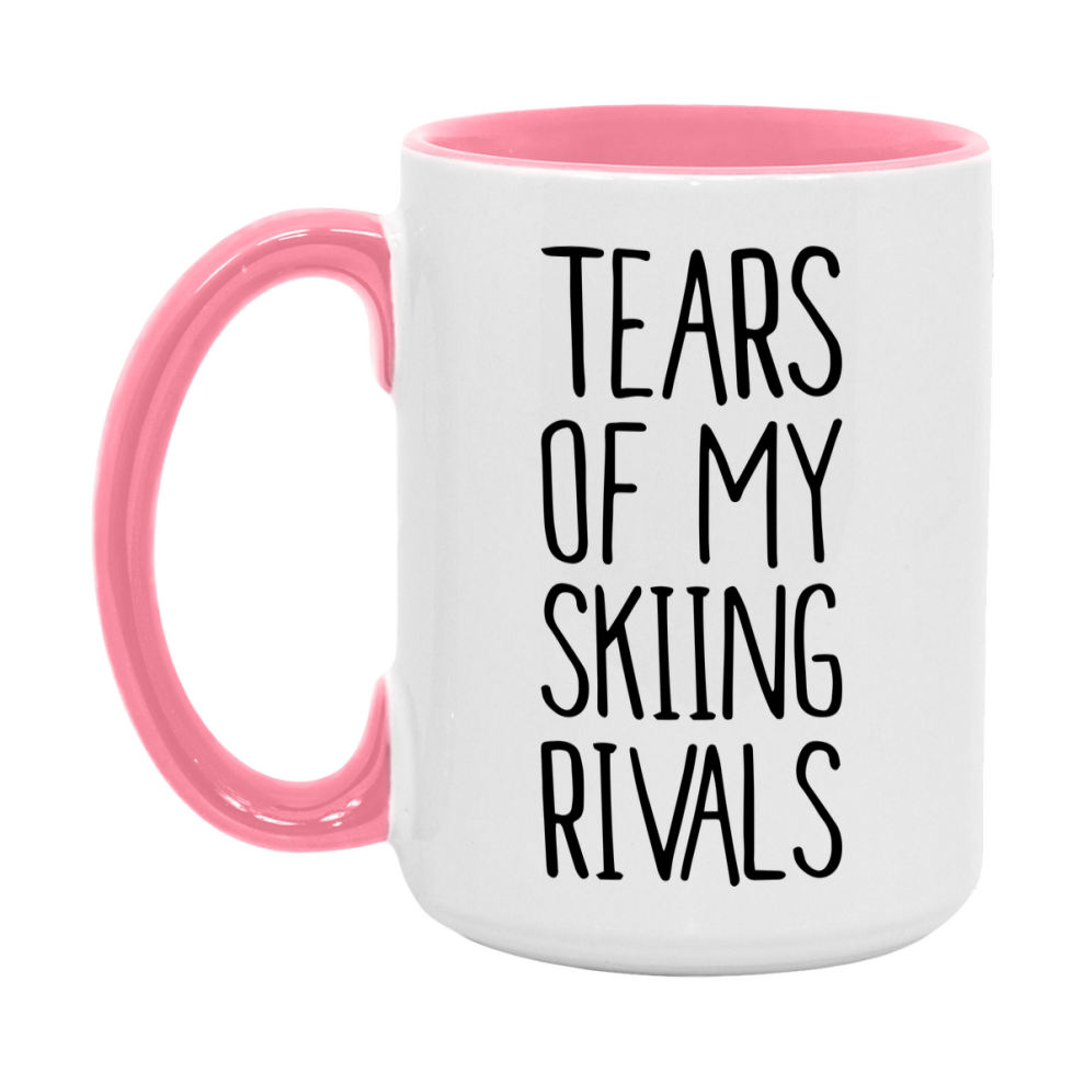 Funny Skiing Mug, Tears Of My Skiing Rivals, 11Oz Or 15Oz Coffee Cup