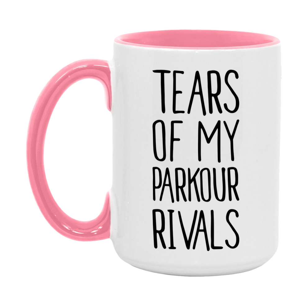 Funny Parkour Mug, Tears Of My Parkour Rivals, 11Oz Or 15Oz Coffee Cup