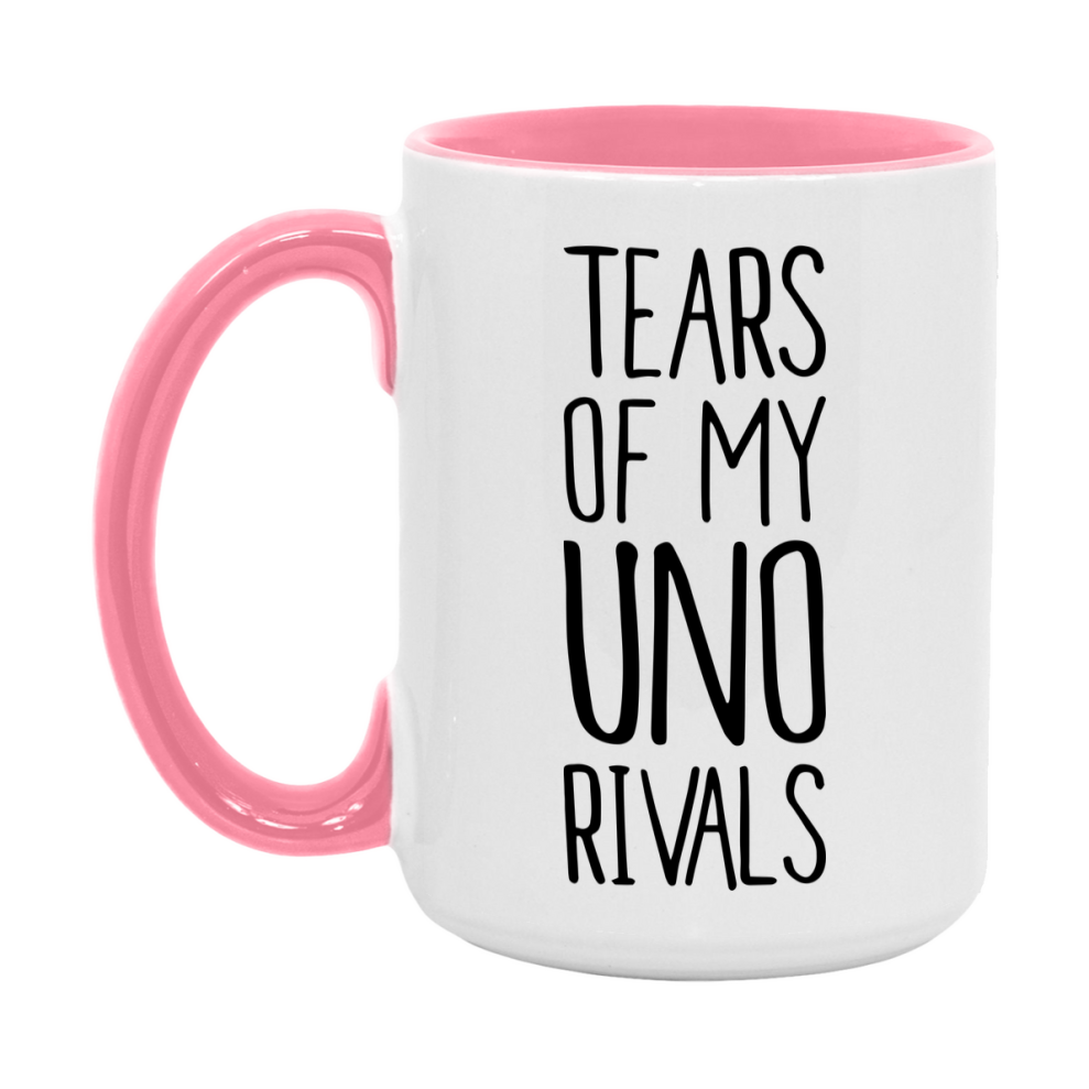 Funny Uno Mug, Tears Of My Uno Rivals, 11Oz Or 15Oz Ceramic Coffee Cup