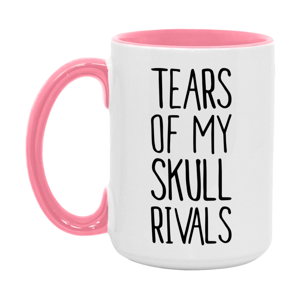 Funny Skull Mug, Tears Of My Skull Rivals, 11Oz Or 15Oz Ceramic Coffee Cup