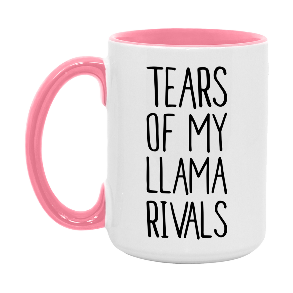 Funny Llama Mug, Tears Of My Llama Rivals, 11Oz Or 15Oz Ceramic Coffee Cup