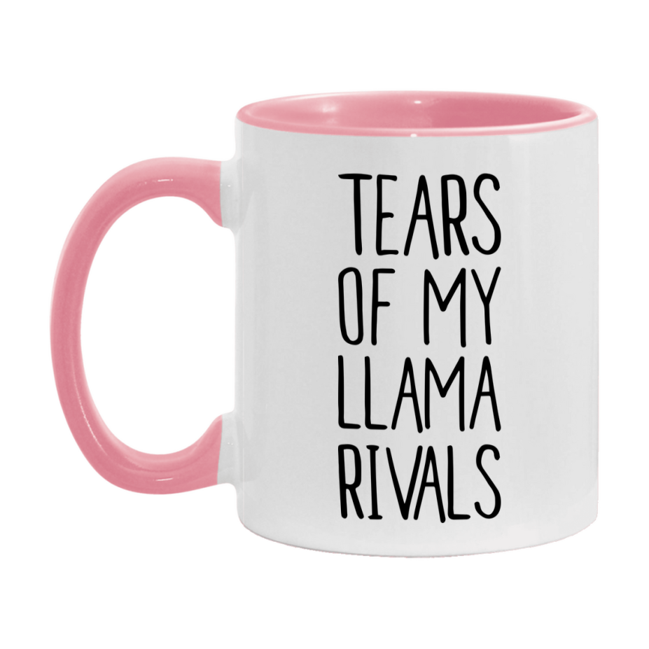Funny Llama Mug, Tears Of My Llama Rivals, 11Oz Or 15Oz Ceramic Coffee Cup