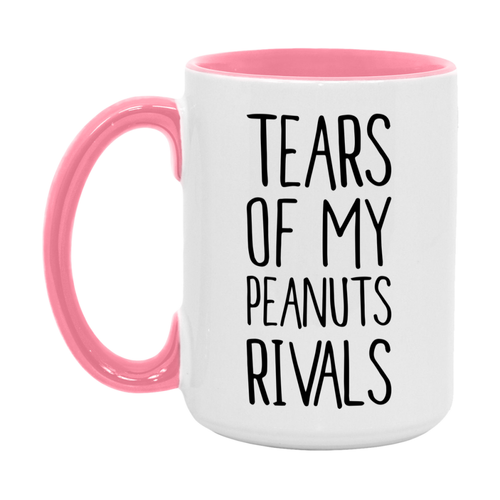 Funny Peanuts Mug, Tears Of My Peanuts Rivals, 11Oz Or 15Oz Ceramic Coffee Cup
