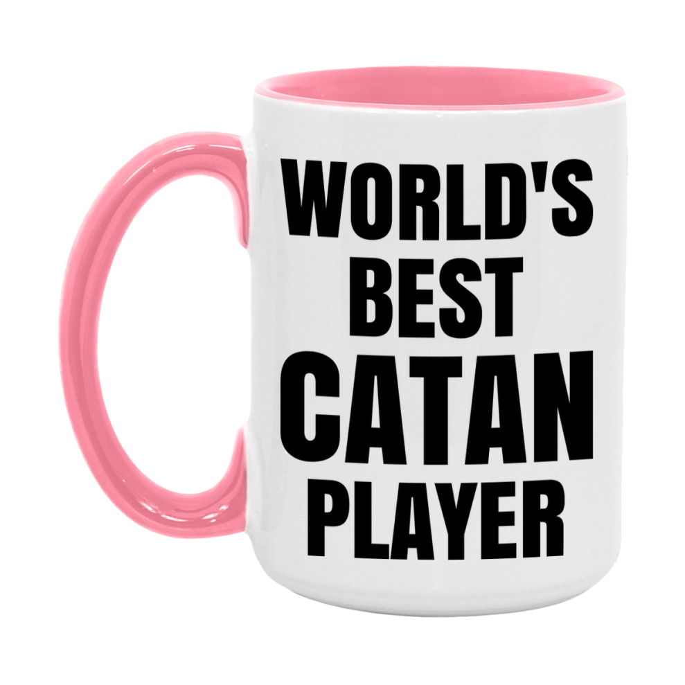 Funny Game Board Mug, World's Okayest Catan Player, 11Oz Or 15Oz Ceramic Coffee Cup