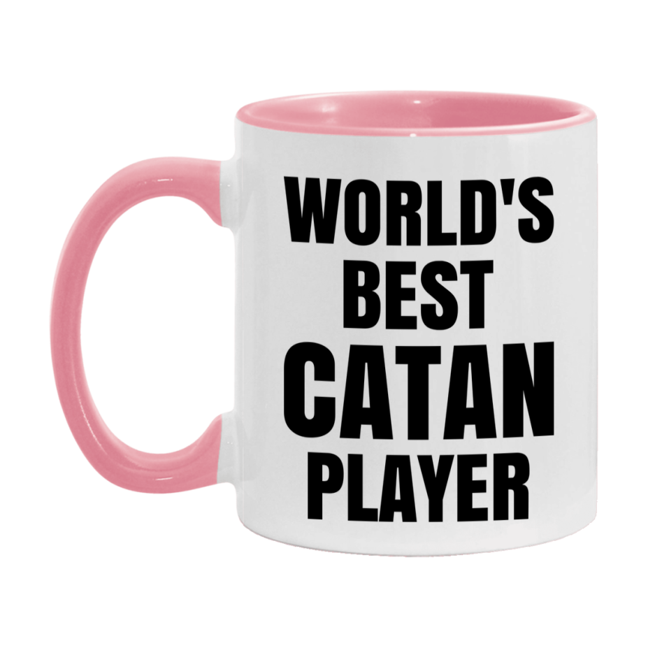 Funny Game Board Mug, World's Okayest Catan Player, 11Oz Or 15Oz Ceramic Coffee Cup