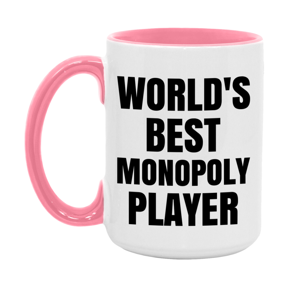 Funny Game Board Mug, World's Okayest Monopoly Player, 11Oz Or 15Oz Ceramic Coffee Cup