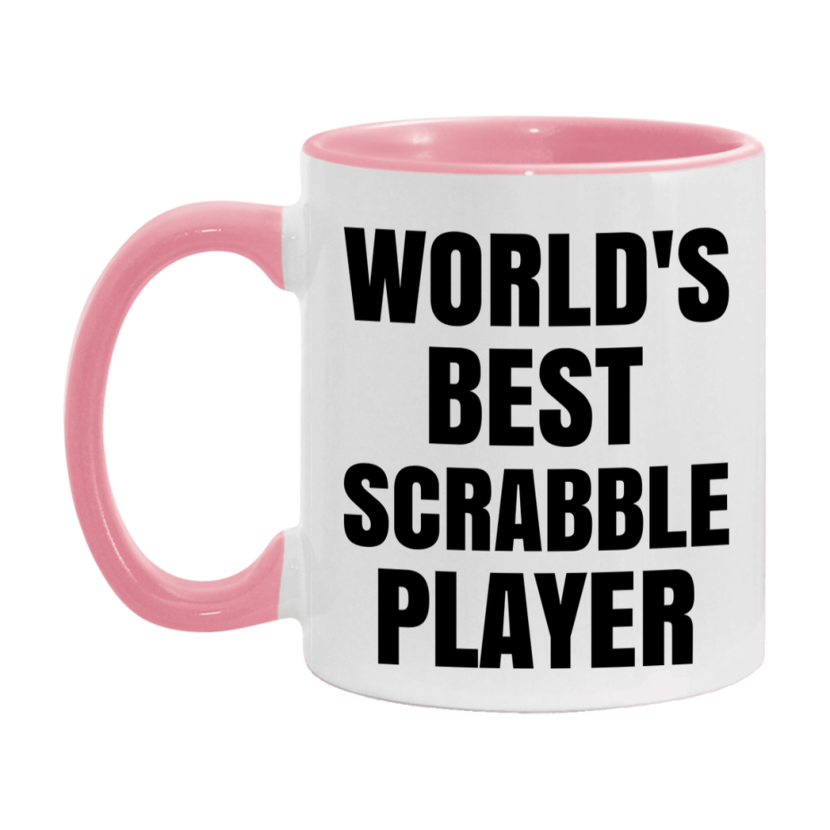 Funny Game Board Mug, World's Okayest Scrabble Player, 11Oz Or 15Oz Ceramic Coffee Cup