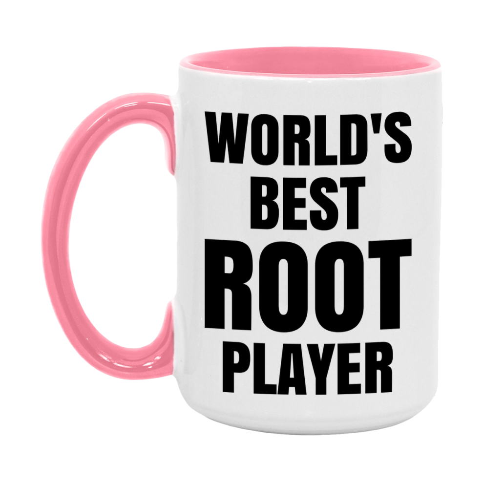 Funny Game Board Mug, World's Okayest Root Player, 11Oz Or 15Oz Ceramic Coffee Cup