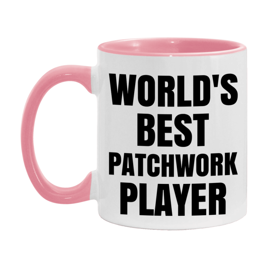 Funny Game Board Mug, World's Okayest Patchwork Player, 11Oz Or 15Oz Ceramic Coffee Cup