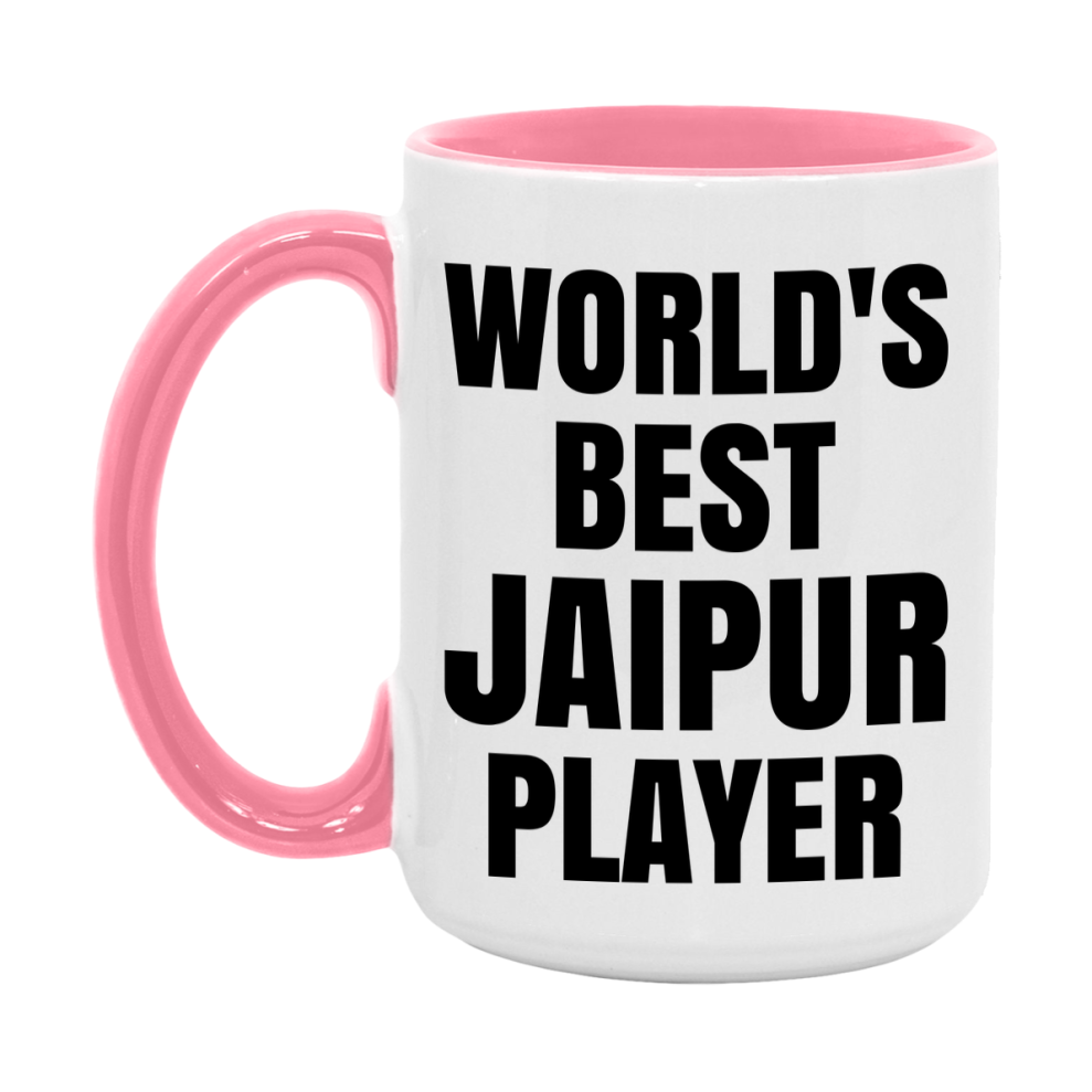Funny Game Board Mug, World's Okayest Jaipur Player, 11Oz Or 15Oz Ceramic Coffee Cup