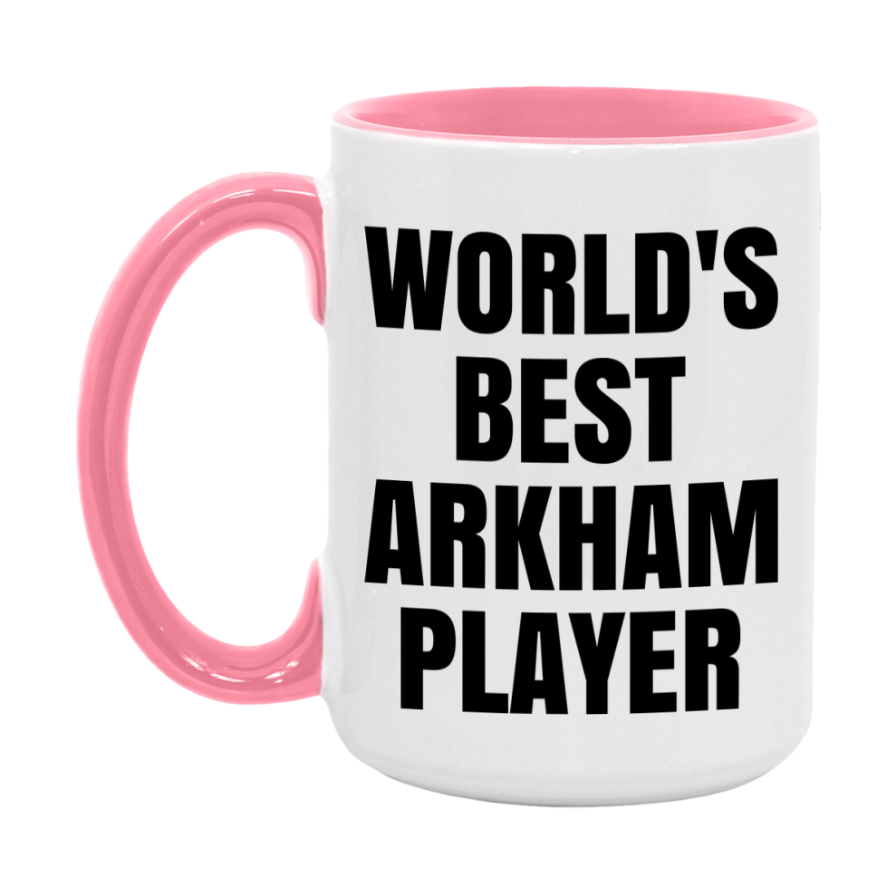 Funny Game Board Mug, World's Okayest Arkham Player, 11Oz Or 15Oz Ceramic Coffee Cup