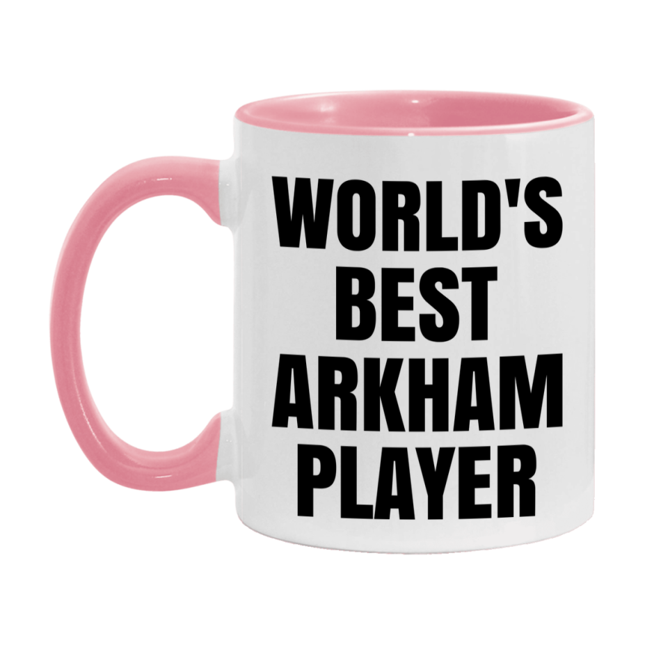 Funny Game Board Mug, World's Okayest Arkham Player, 11Oz Or 15Oz Ceramic Coffee Cup