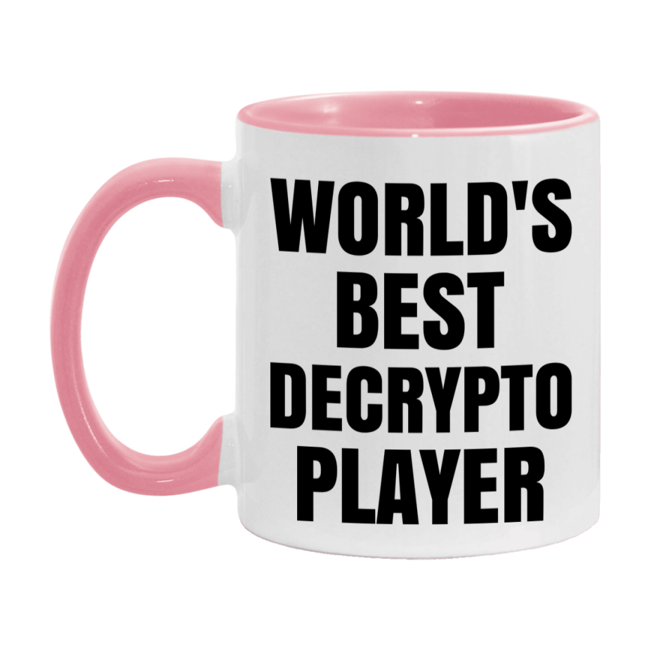 Funny Game Board Mug, World's Okayest Decrypto Player, 11Oz Or 15Oz Ceramic Coffee Cup
