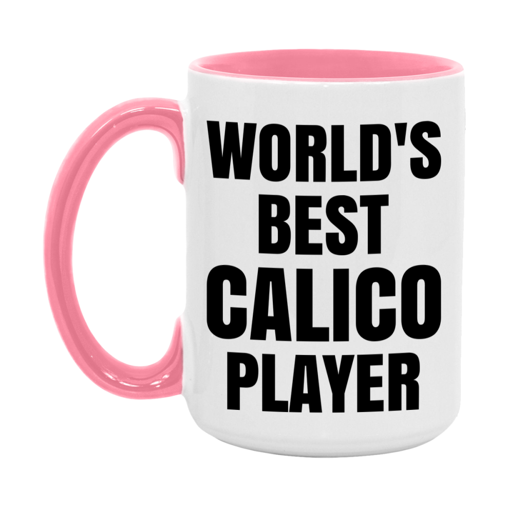 Funny Game Board Mug, World's Okayest Calico Player, 11Oz Or 15Oz Ceramic Coffee Cup