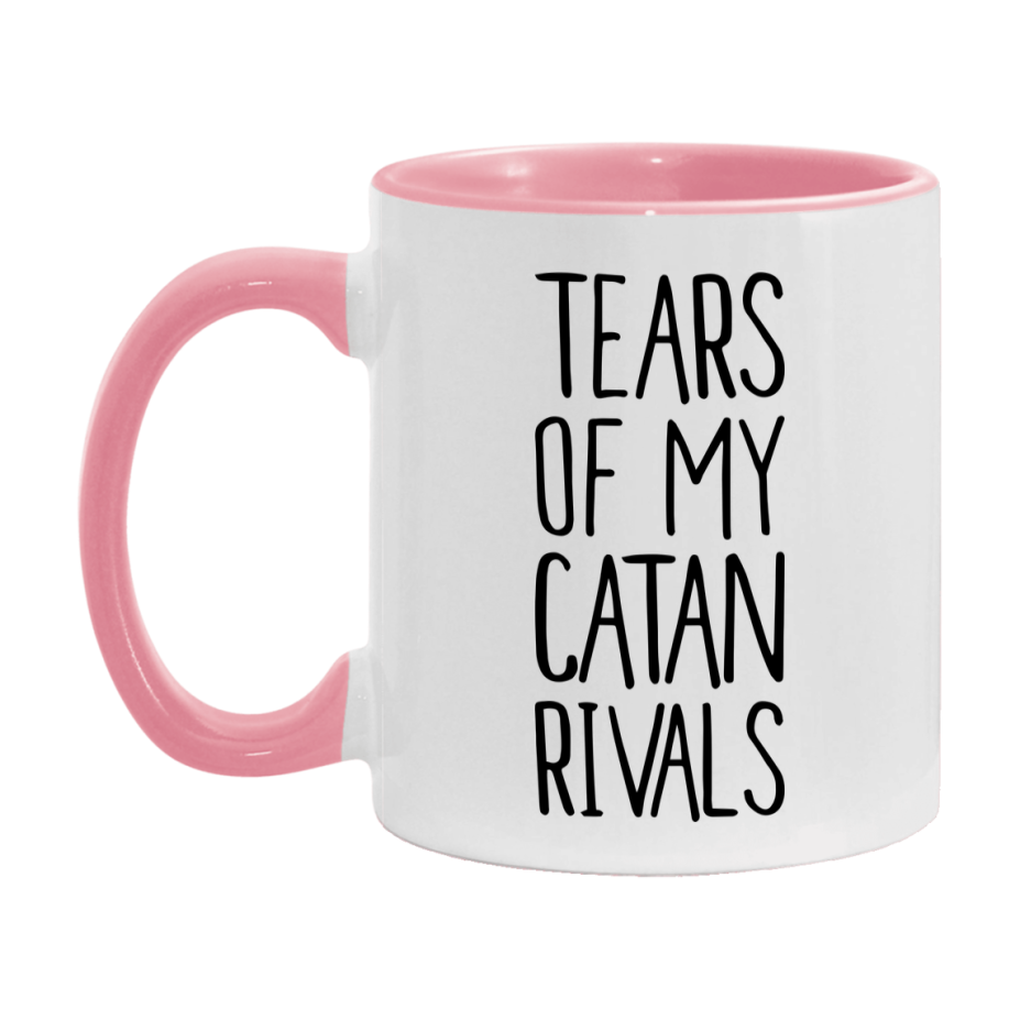 Funny Catan Gameboard Mug – Tears Of My Catan Rivals, 11Oz Or 15Oz White Ceramic Coffee Cup Gift