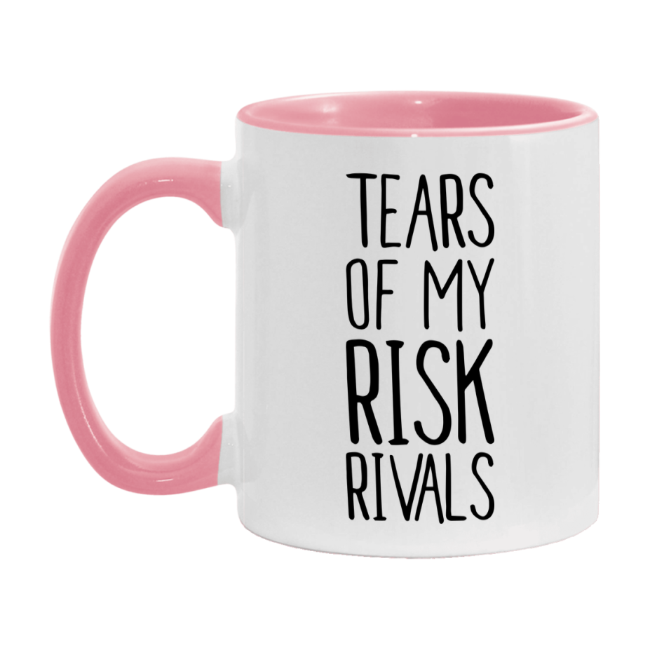 Funny Risk Gameboard Mug – Tears Of My Risk Rivals, 11Oz Or 15Oz White Ceramic Coffee Cup Gift