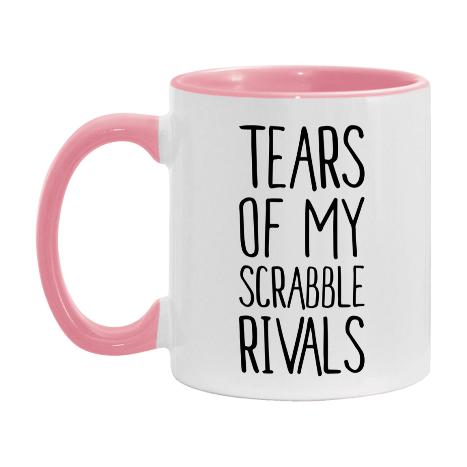 Funny Scrabble Gameboard Mug – Tears Of My Scrabble Rivals, 11Oz Or 15Oz White Ceramic Coffee Cup Gift