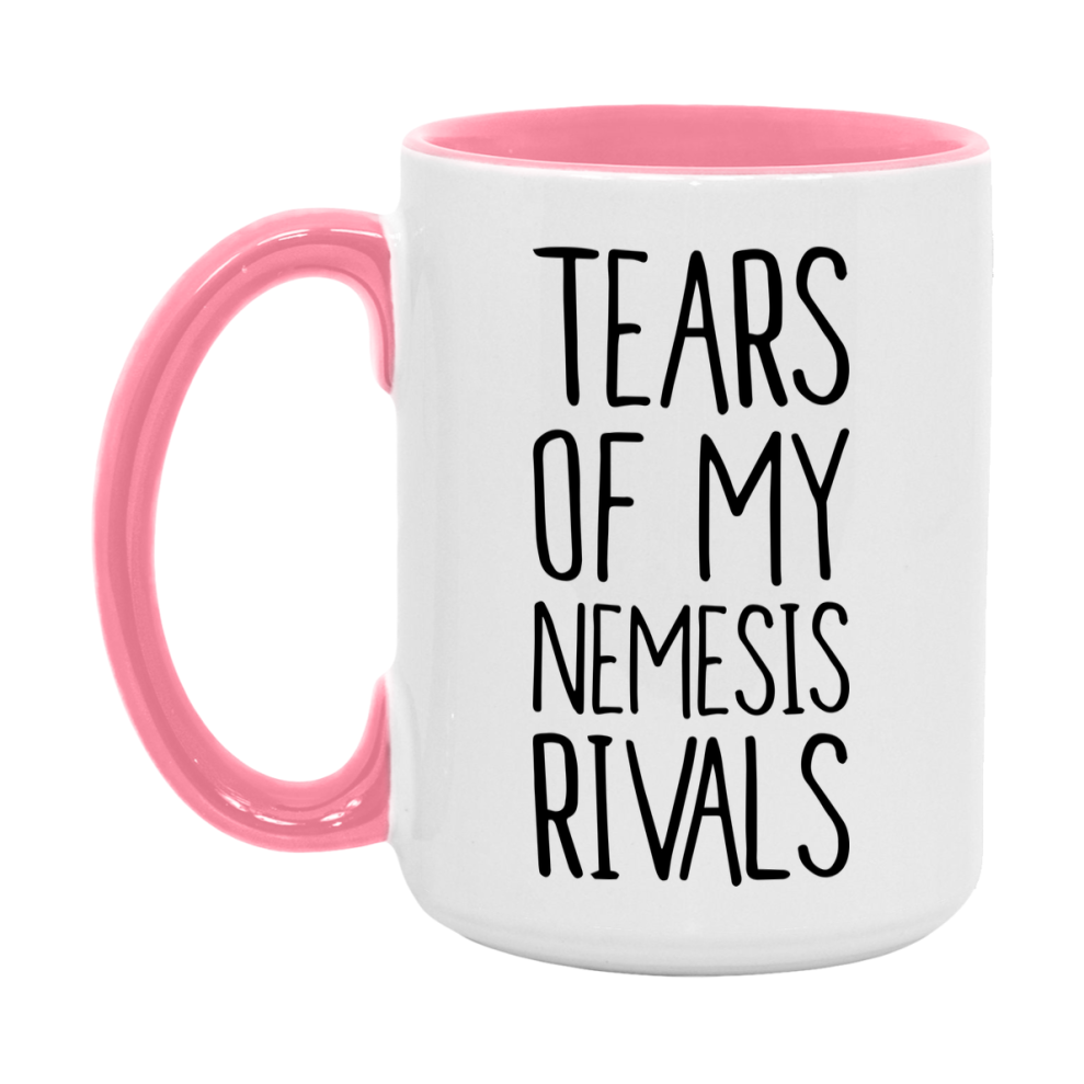 Funny Nemesis Gameboard Mug – Tears Of My Nemesis Rivals, 11Oz Or 15Oz White Ceramic Coffee Cup Gift