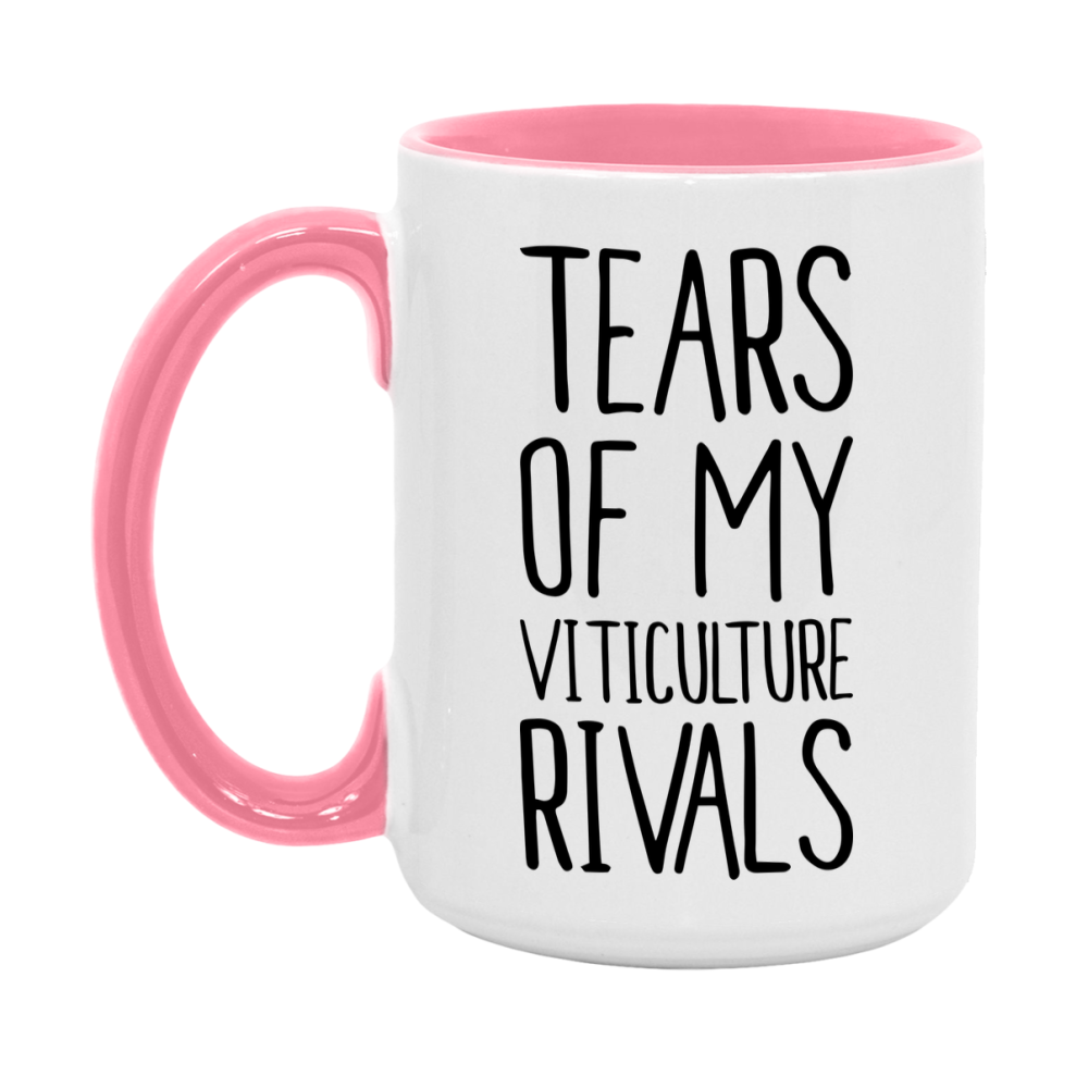 Funny Viticulture Gameboard Mug – Tears Of My Viticulture Rivals, 11Oz Or 15Oz White Ceramic Coffee Cup Gift