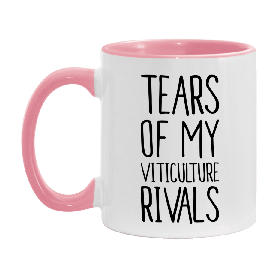 Funny Viticulture Gameboard Mug – Tears Of My Viticulture Rivals, 11Oz Or 15Oz White Ceramic Coffee Cup Gift