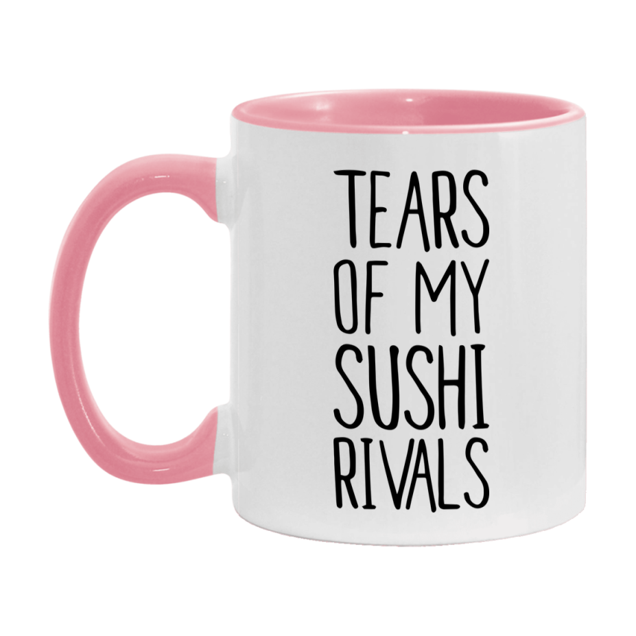 Funny Sushi Gameboard Mug – Tears Of My Sushi Rivals, 11Oz Or 15Oz White Ceramic Coffee Cup Gift