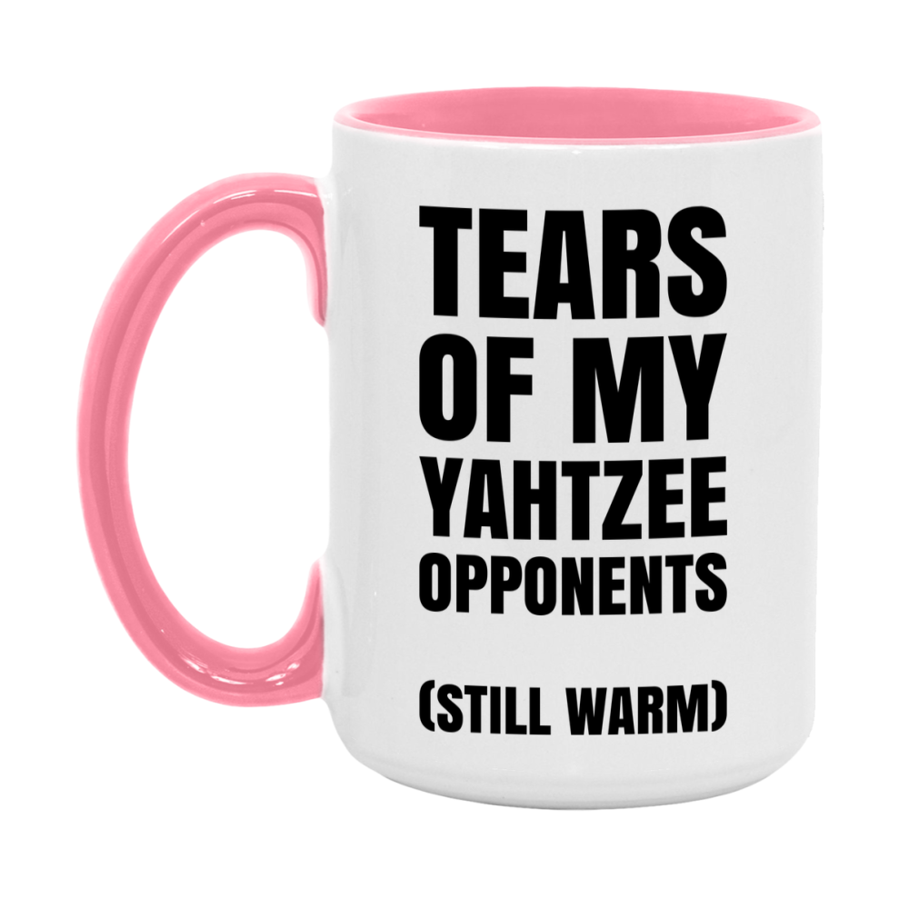 Board Game Gift – Tears Of My Yahtzee Opponents Mug, 11Oz Or 15Oz White Ceramic Coffee Cup
