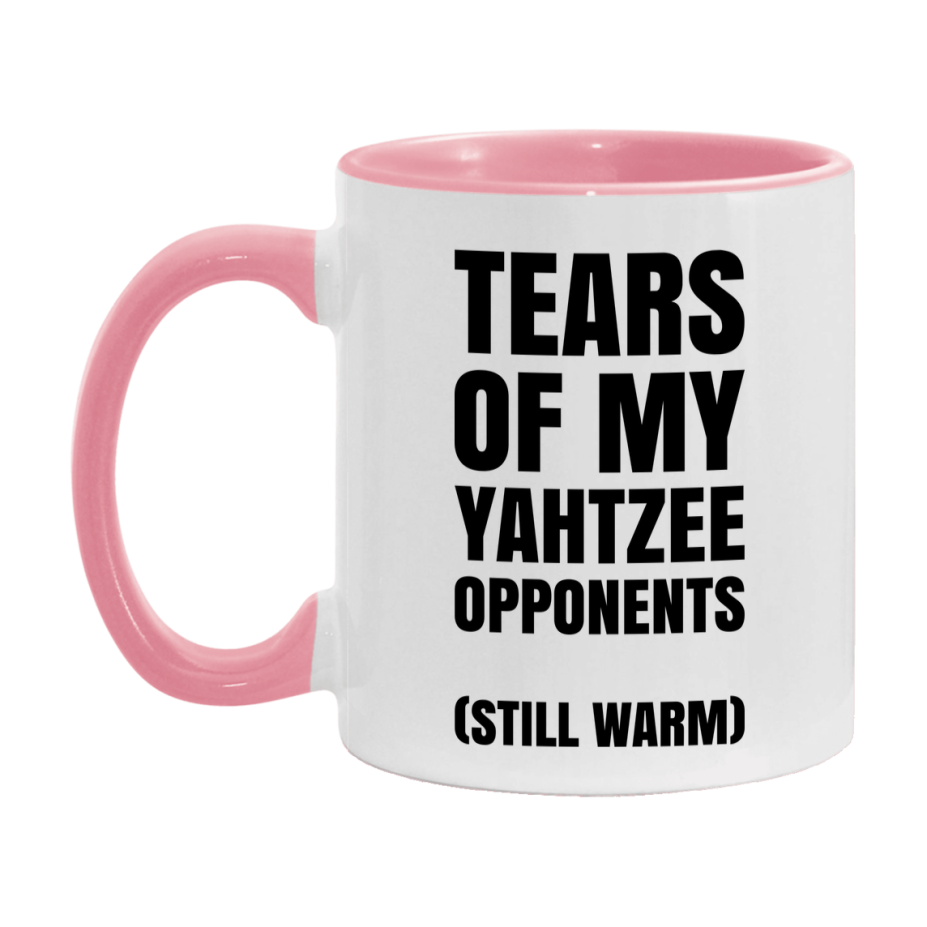 Board Game Gift – Tears Of My Yahtzee Opponents Mug, 11Oz Or 15Oz White Ceramic Coffee Cup