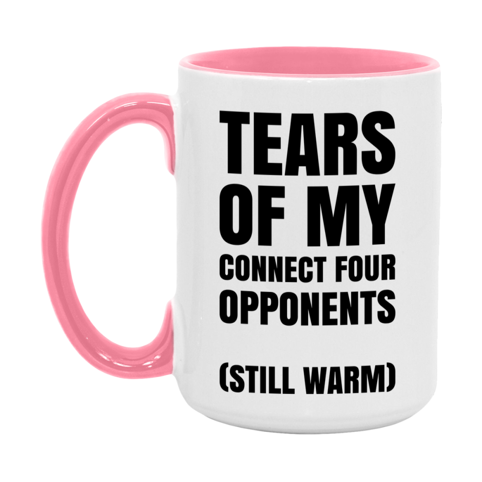 Board Game Gift – Tears Of My Connect Four Opponents Mug, 11Oz Or 15Oz White Ceramic Coffee Cup