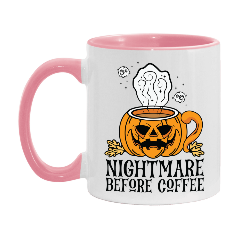 Funny Halloween Coffee Mug, White Ceramic Halloween Coffee Cup 11Oz Or 15Oz