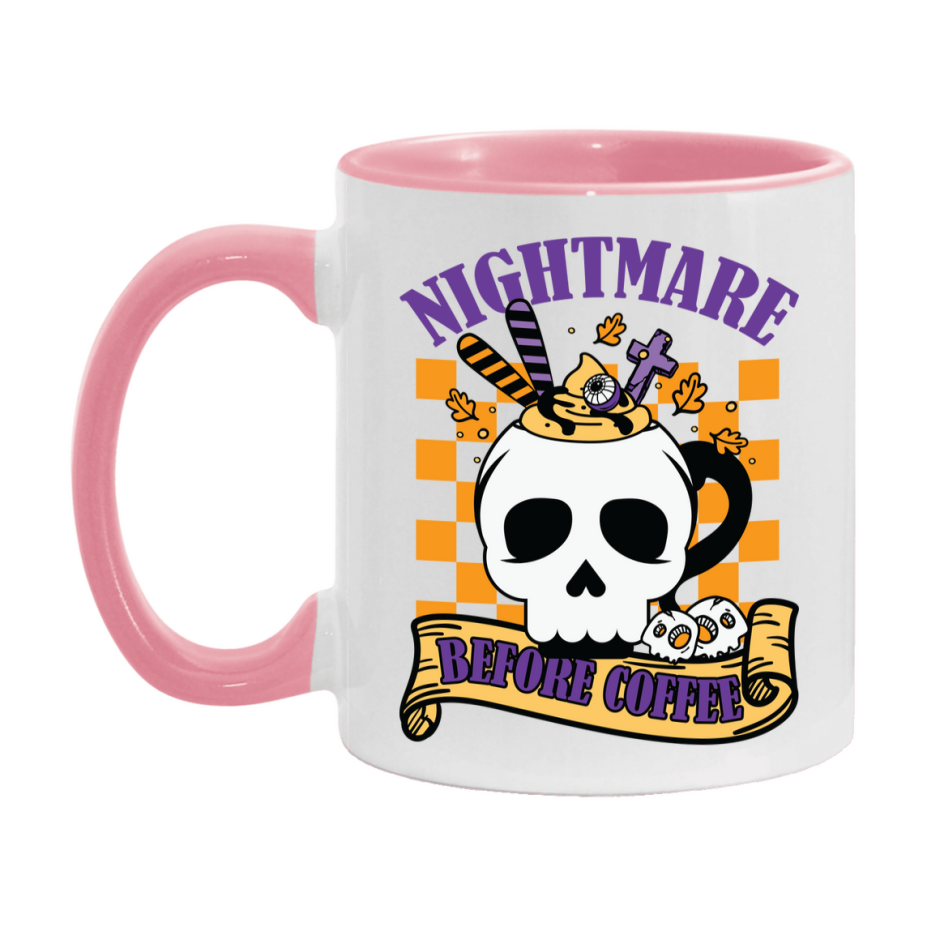 Funny Halloween Coffee Mug, White Ceramic Halloween Coffee Cup 11Oz Or 15Oz