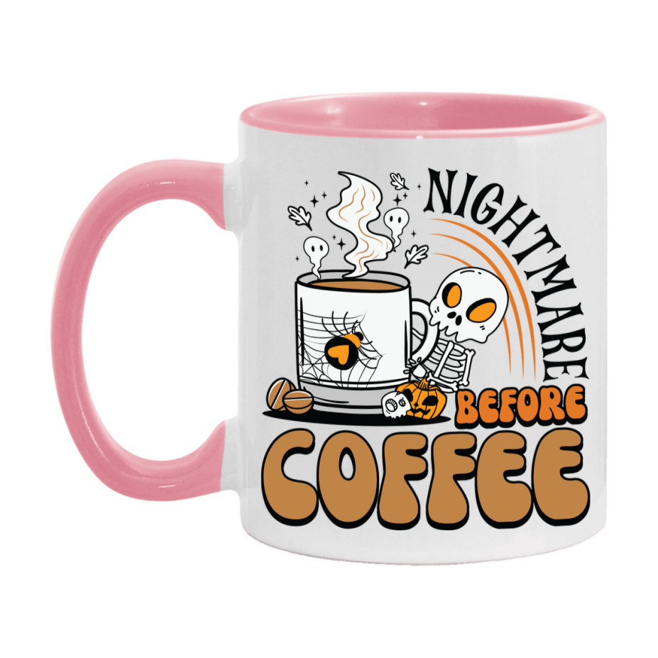 Funny Halloween Coffee Mug, White Ceramic Halloween Coffee Cup 11Oz Or 15Oz