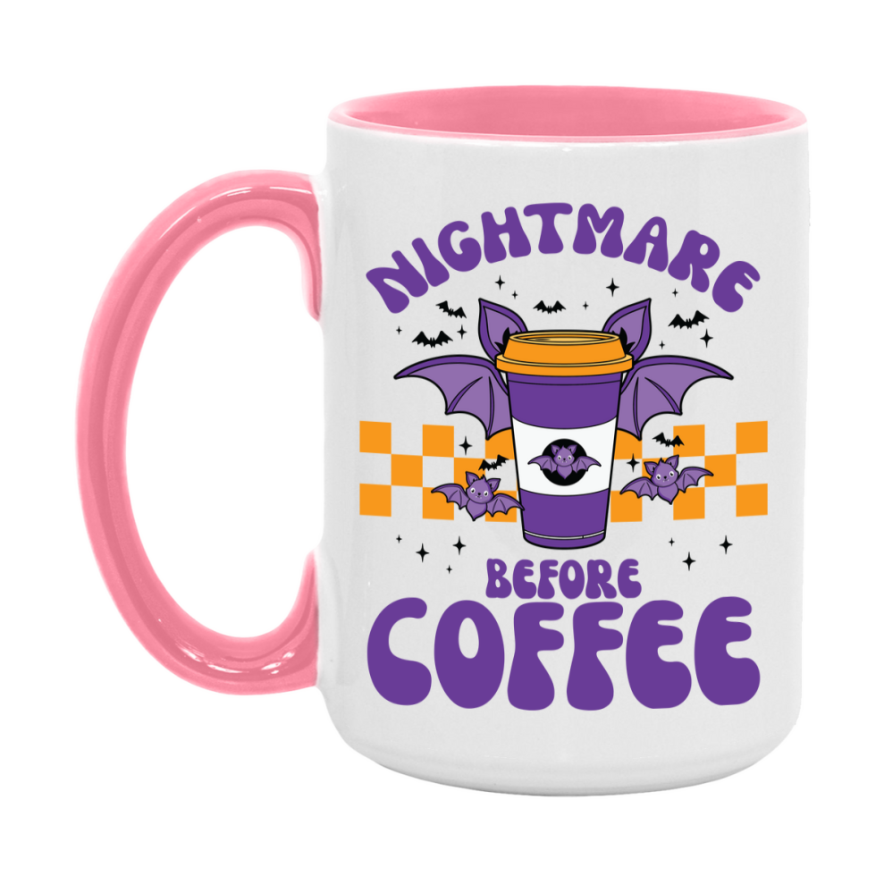 Funny Halloween Coffee Mug, White Ceramic Halloween Coffee Cup 11Oz Or 15Oz