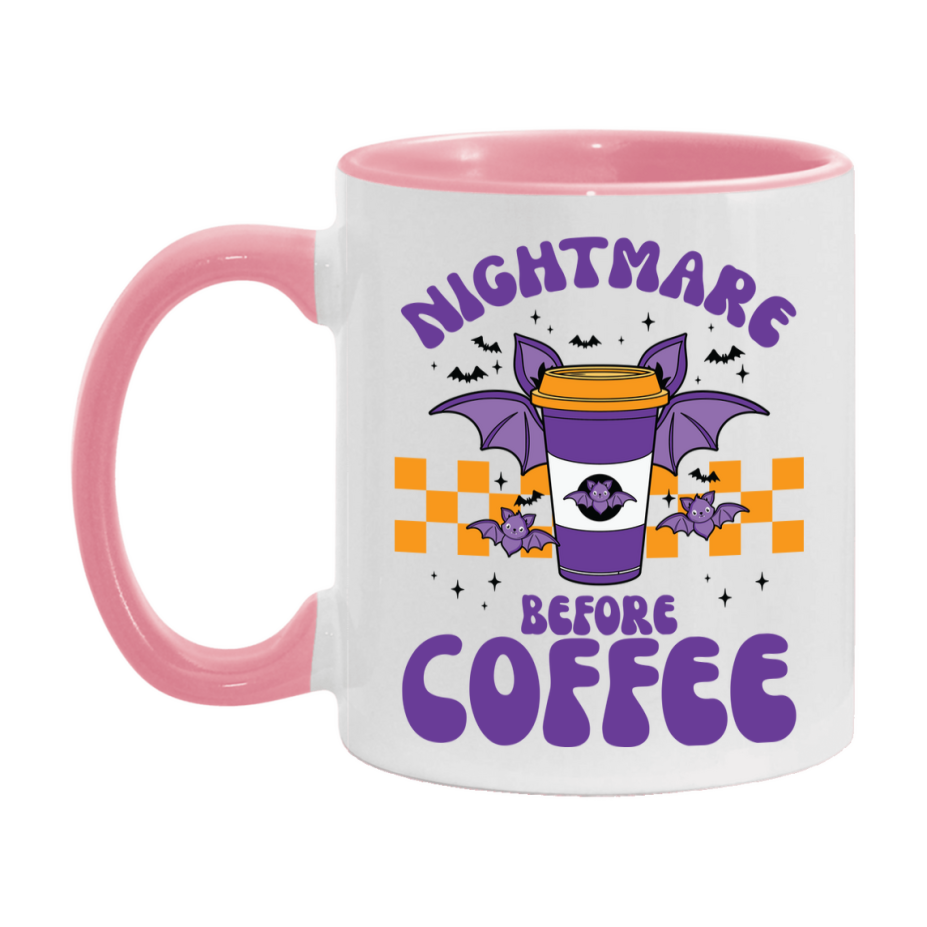 Funny Halloween Coffee Mug, White Ceramic Halloween Coffee Cup 11Oz Or 15Oz