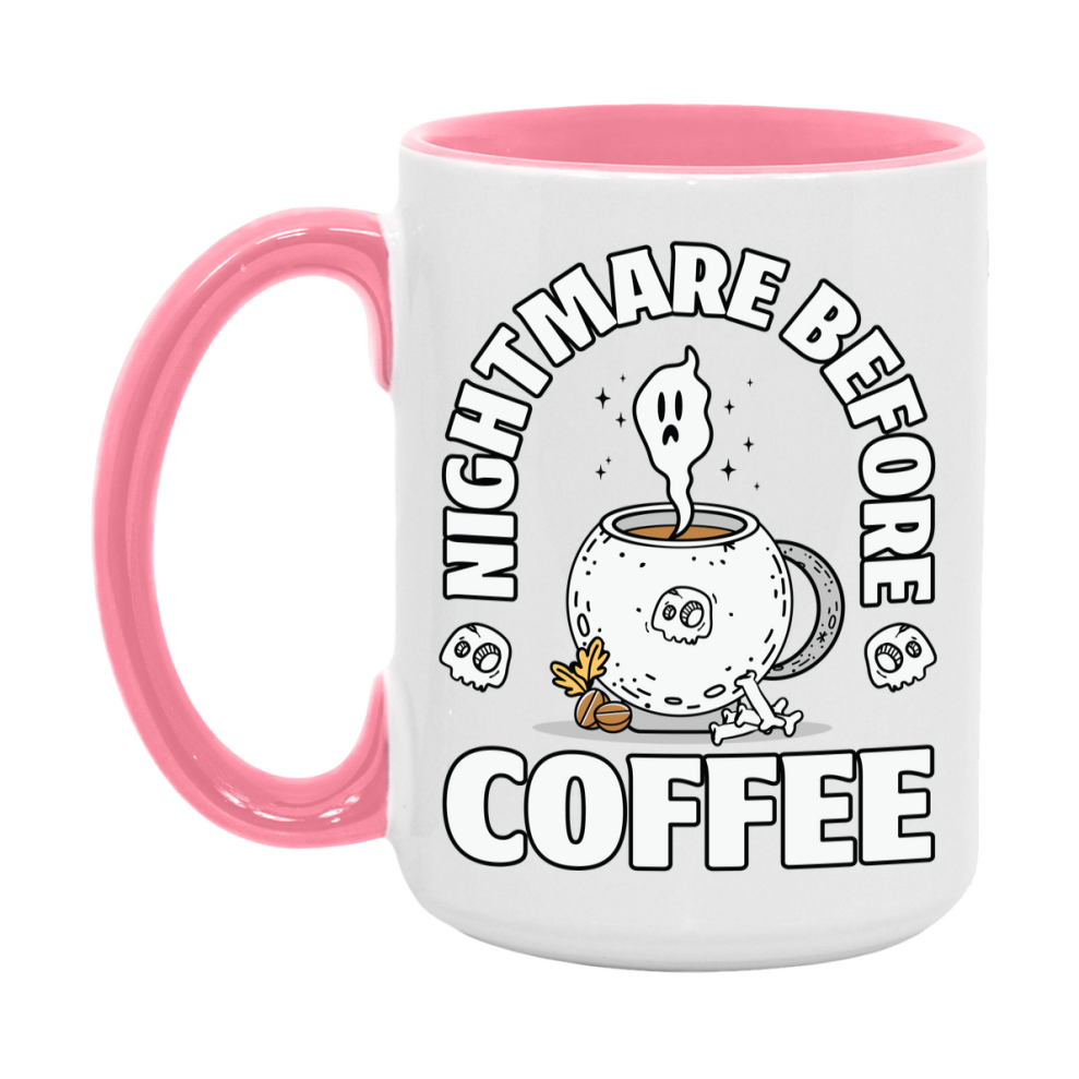 Funny Halloween Coffee Mug, White Ceramic Halloween Coffee Cup 11Oz Or 15Oz
