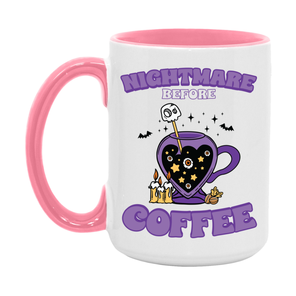 Funny Halloween Coffee Mug, White Ceramic Halloween Coffee Cup 11Oz Or 15Oz