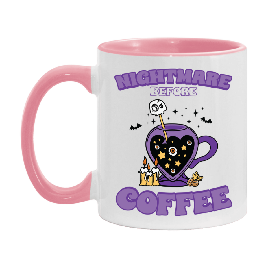 Funny Halloween Coffee Mug, White Ceramic Halloween Coffee Cup 11Oz Or 15Oz