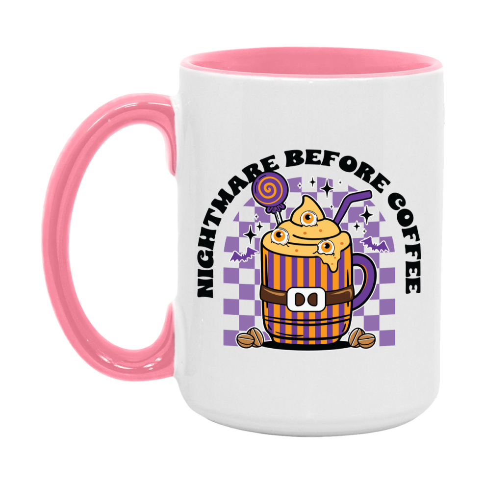 Funny Halloween Coffee Mug, White Ceramic Halloween Coffee Cup 11Oz Or 15Oz