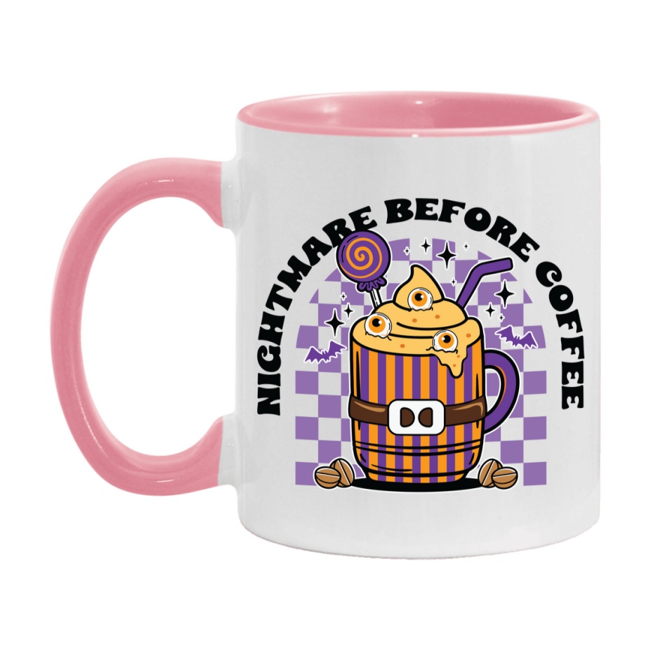 Funny Halloween Coffee Mug, White Ceramic Halloween Coffee Cup 11Oz Or 15Oz