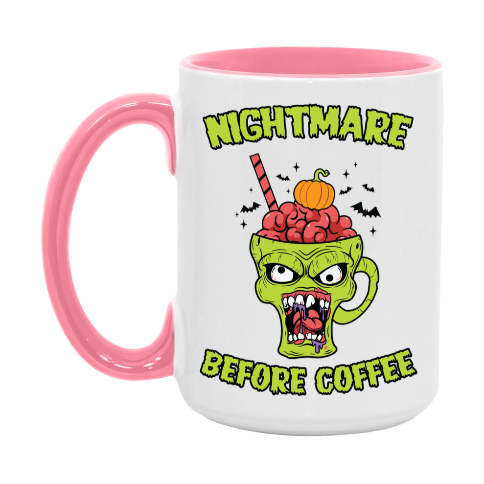 Funny Halloween Coffee Mug, White Ceramic Halloween Coffee Cup 11Oz Or 15Oz