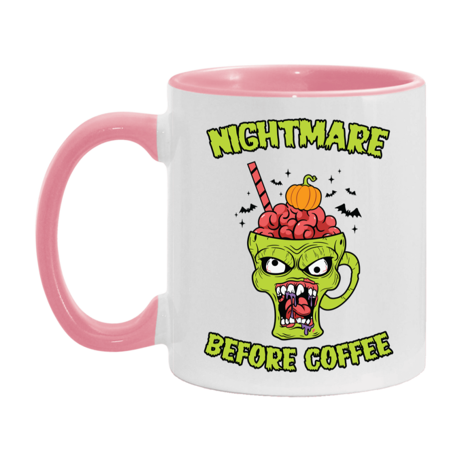Funny Halloween Coffee Mug, White Ceramic Halloween Coffee Cup 11Oz Or 15Oz