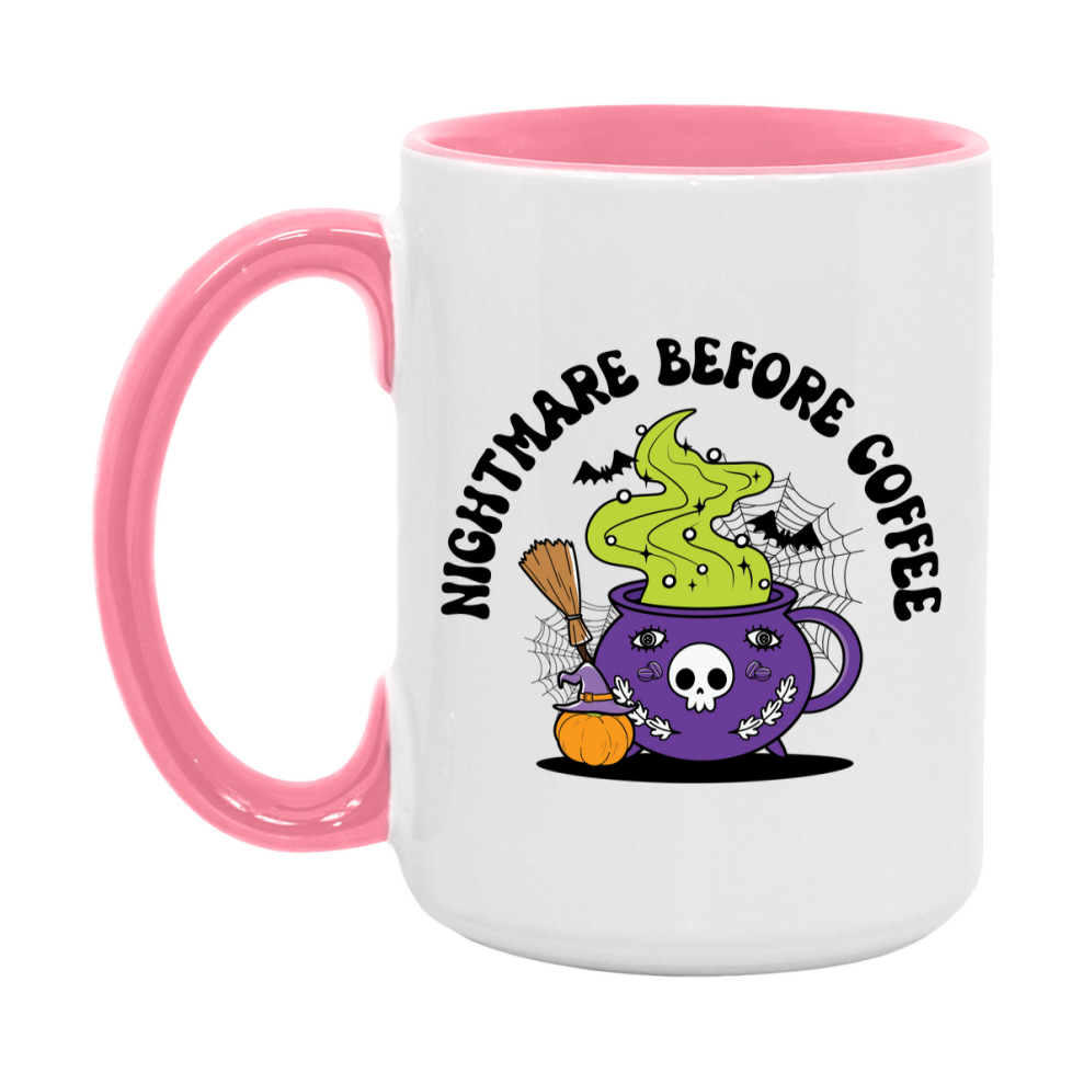 Funny Halloween Coffee Mug, White Ceramic Halloween Coffee Cup 11Oz Or 15Oz