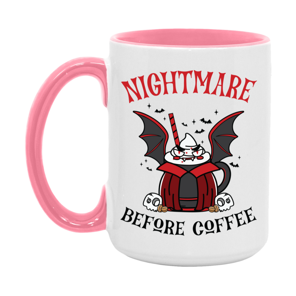 Funny Halloween Coffee Mug, White Ceramic Halloween Coffee Cup 11Oz Or 15Oz