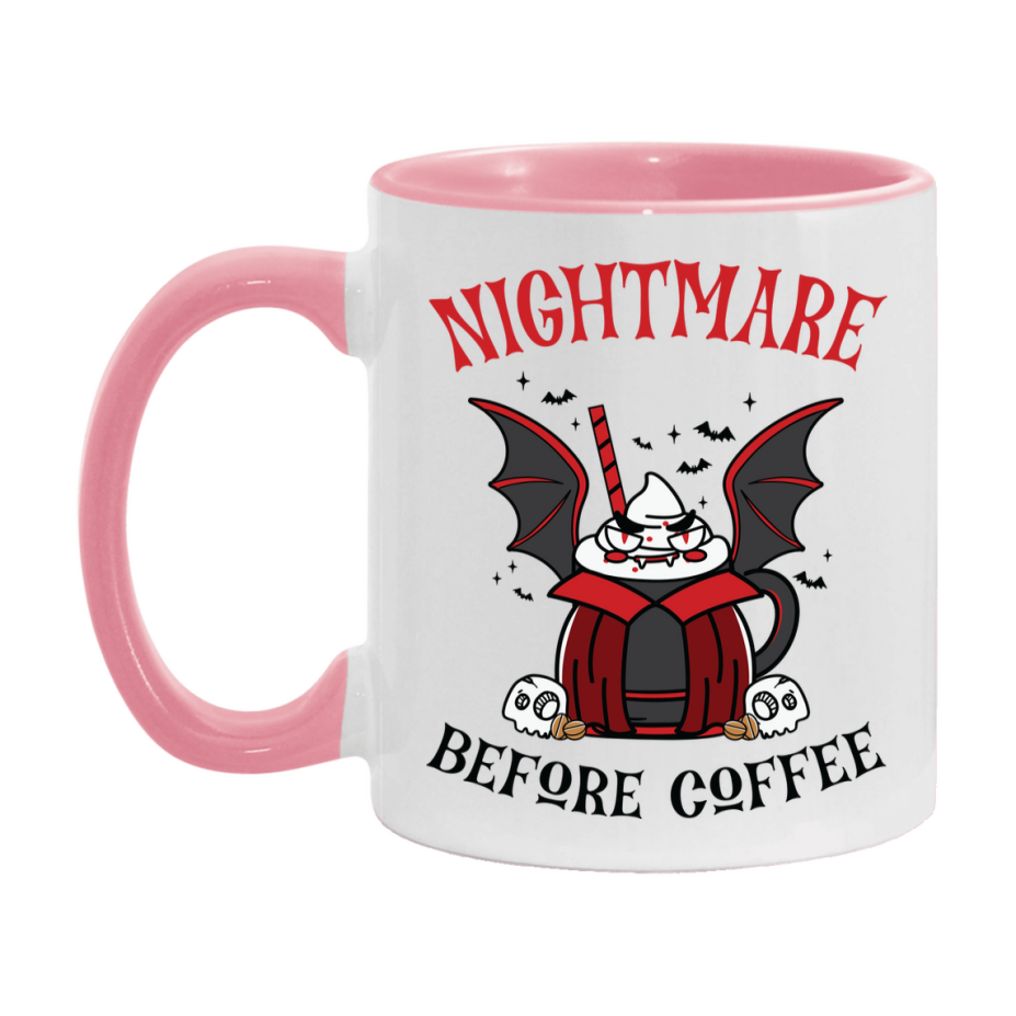 Funny Halloween Coffee Mug, White Ceramic Halloween Coffee Cup 11Oz Or 15Oz