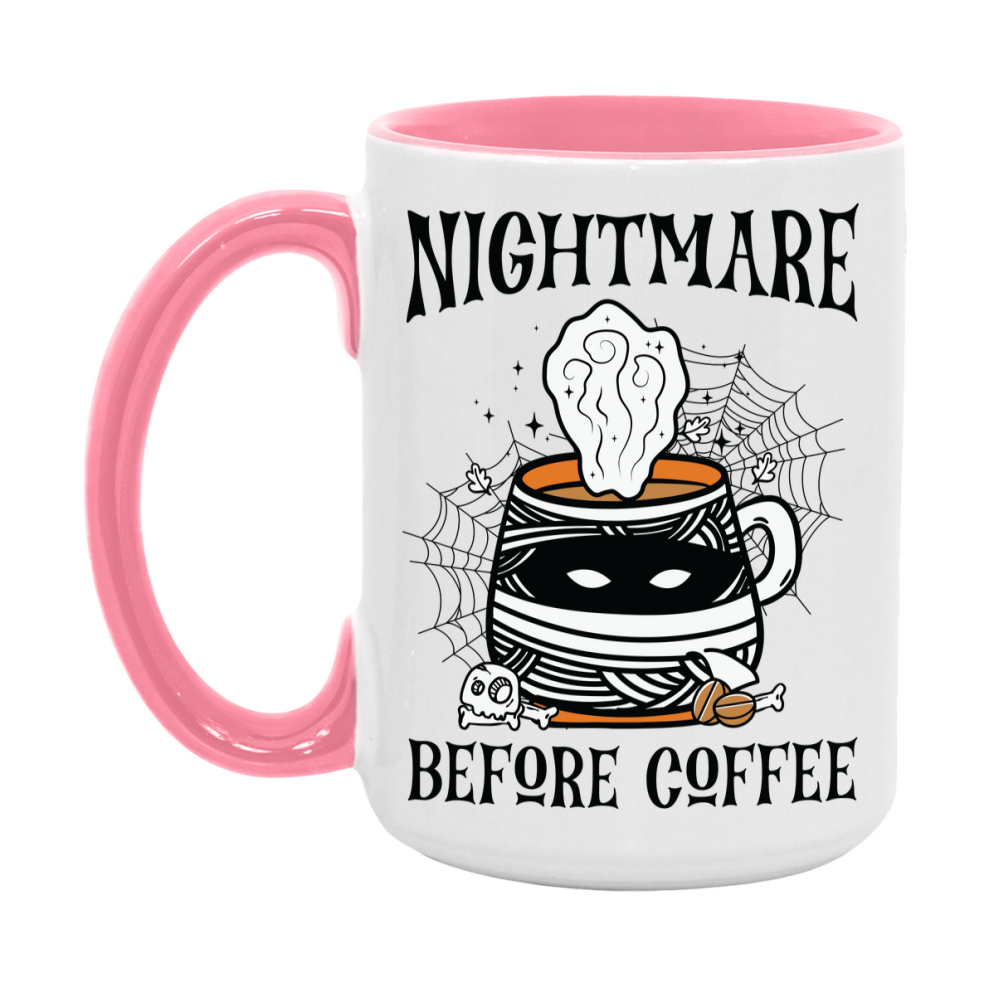 Funny Halloween Coffee Mug, White Ceramic Halloween Coffee Cup 11Oz Or 15Oz