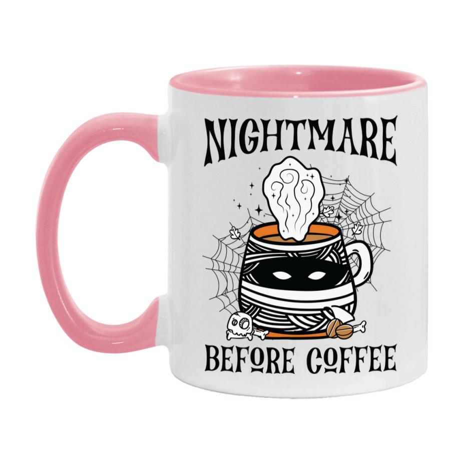 Funny Halloween Coffee Mug, White Ceramic Halloween Coffee Cup 11Oz Or 15Oz